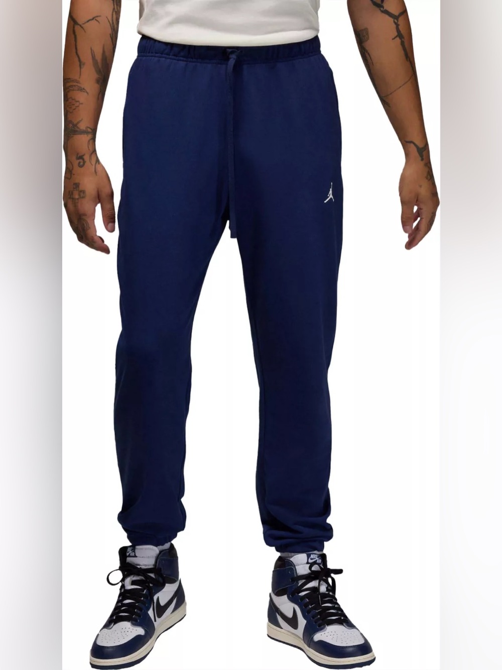 NEW Jordan Men's Dri-FIT Sport Crossover Fleece Pants NAVY Men's SMALL